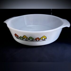 Vtg Fire King Casserole/ Oven Anchor Hocking #437 Summerfield 1.5 QT USA Made